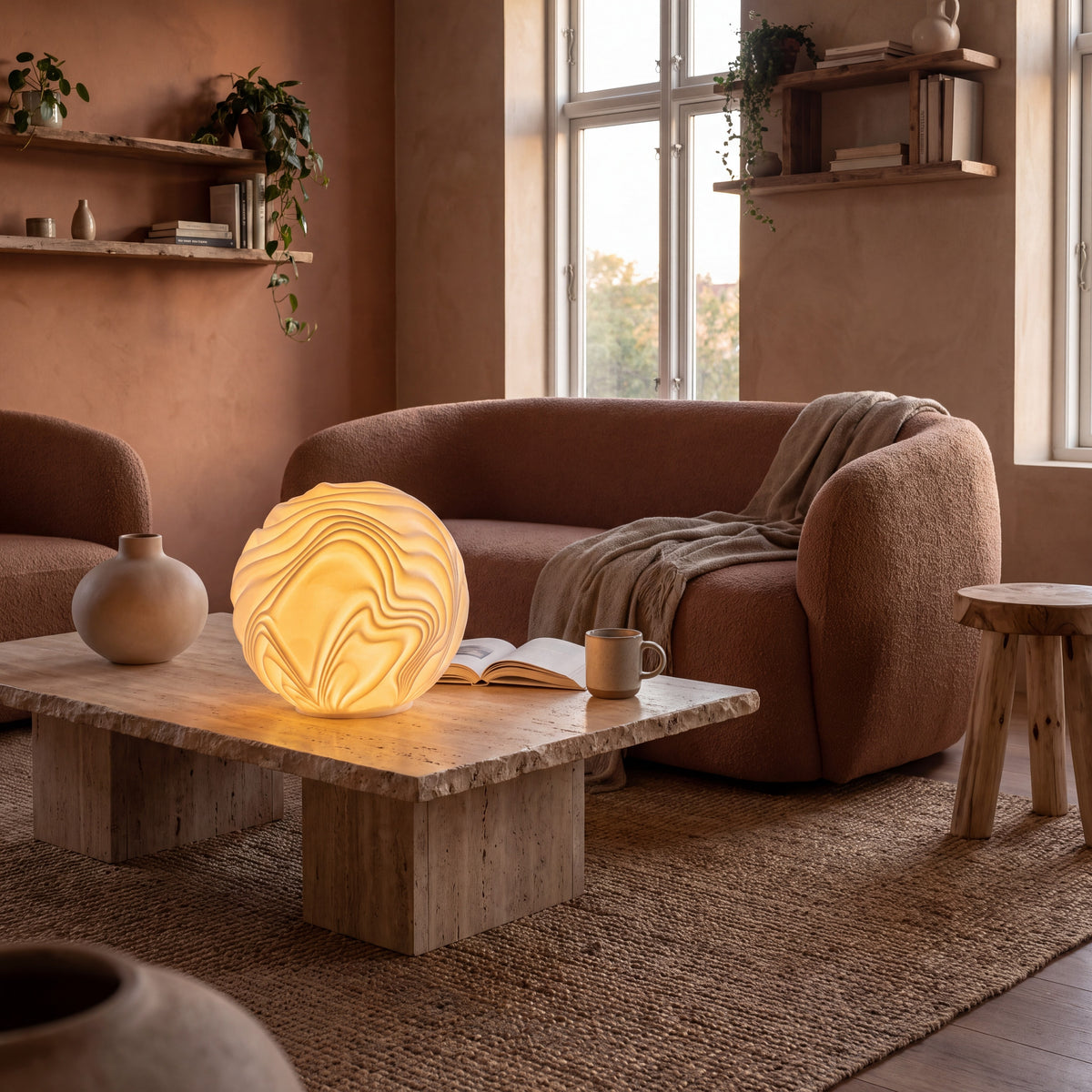 Onde : la grande lampe inspirée des remous d'une cascade