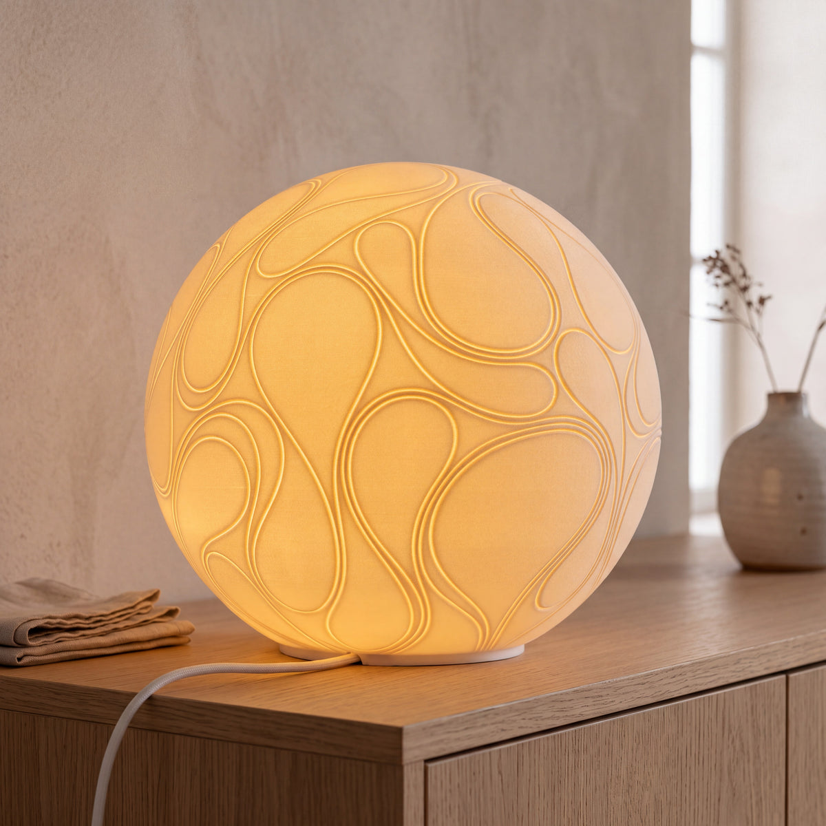 Anatolie : la grande lampe inspirée des méandres d'une rivière