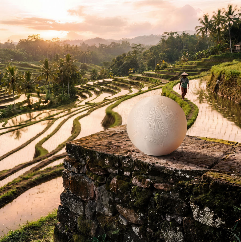 Subak : la grande lampe inspirée des rizières de Bali